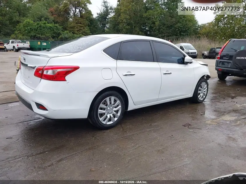 2016 NISSAN SENTRA VIN 3N1AB7AP4GY277773 — фото 4