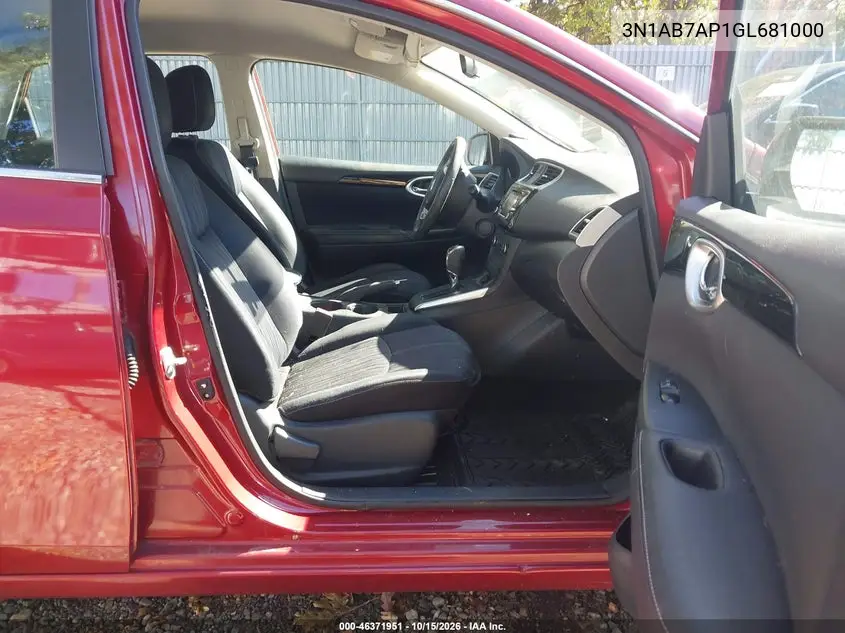 2016 NISSAN SENTRA VIN 3N1AB7AP1GL681000 — фото 5