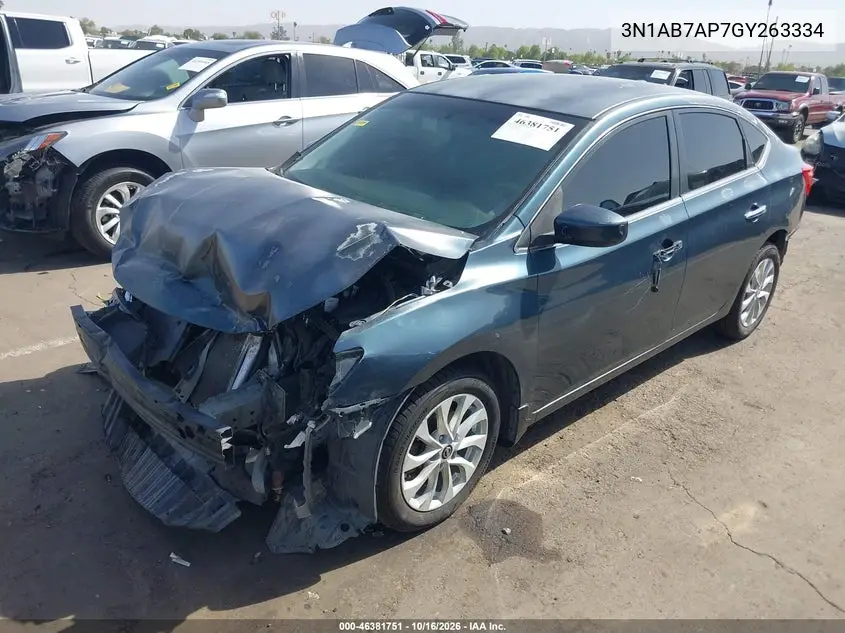 2016 NISSAN SENTRA VIN 3N1AB7AP7GY263334 — фото 2