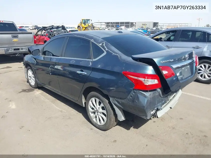 2016 NISSAN SENTRA VIN 3N1AB7AP7GY263334 — фото 3