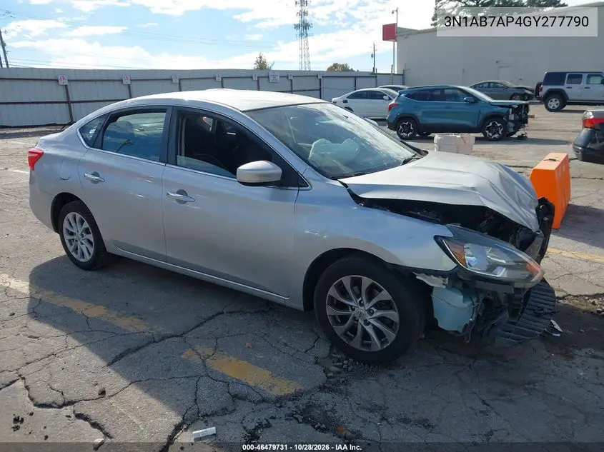 NISSAN SENTRA 2016, VIN 3N1AB7AP4GY277790