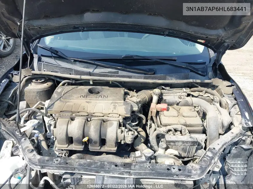 2017 NISSAN SENTRA VIN 3N1AB7AP6HL683441 — фото 10
