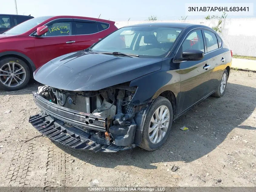 2017 NISSAN SENTRA VIN 3N1AB7AP6HL683441 — фото 2