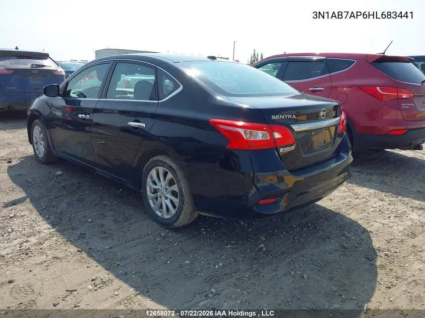 2017 NISSAN SENTRA VIN 3N1AB7AP6HL683441 — фото 3