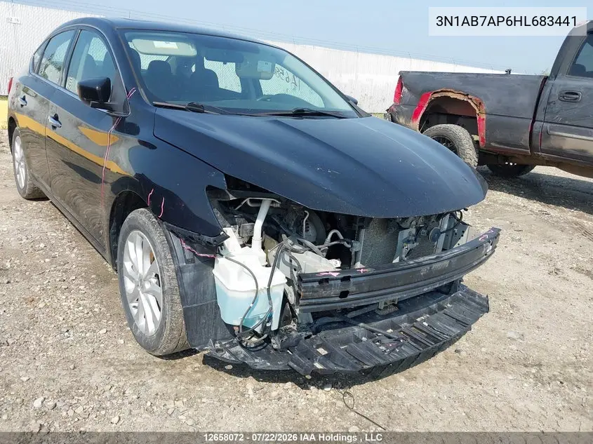 2017 NISSAN SENTRA VIN 3N1AB7AP6HL683441 — фото 6