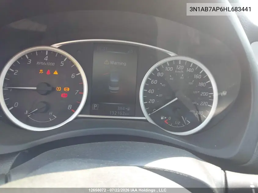 2017 NISSAN SENTRA VIN 3N1AB7AP6HL683441 — фото 7