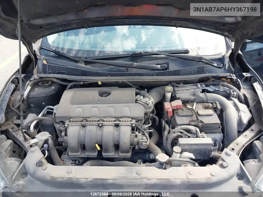 2017 NISSAN SENTRA VIN 3N1AB7AP6HY367198 — фото 10