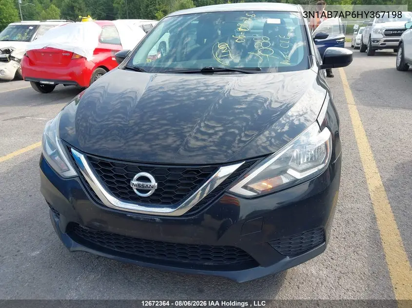 2017 NISSAN SENTRA VIN 3N1AB7AP6HY367198 — фото 12