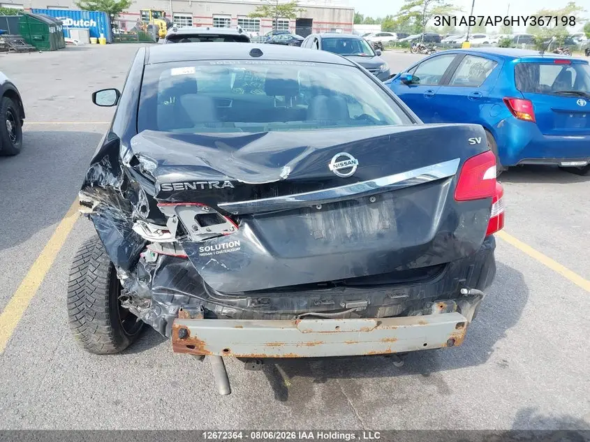 2017 NISSAN SENTRA VIN 3N1AB7AP6HY367198 — фото 16