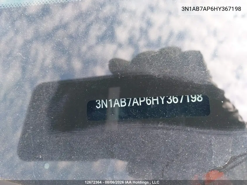 2017 NISSAN SENTRA VIN 3N1AB7AP6HY367198 — фото 19