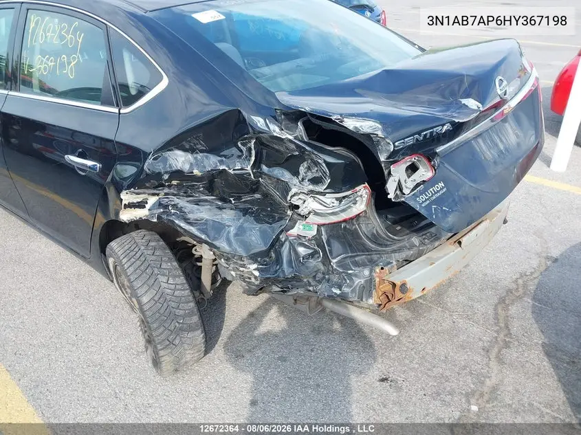 2017 NISSAN SENTRA VIN 3N1AB7AP6HY367198 — фото 6