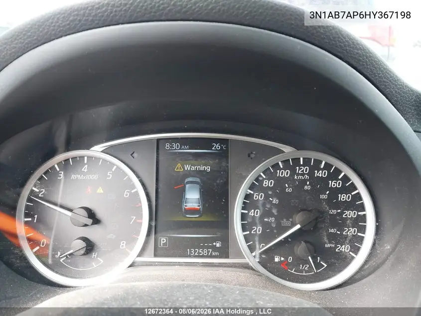 2017 NISSAN SENTRA VIN 3N1AB7AP6HY367198 — фото 7