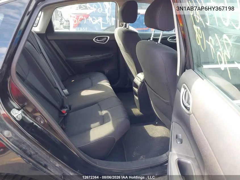 2017 NISSAN SENTRA VIN 3N1AB7AP6HY367198 — фото 8
