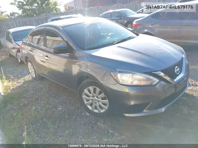 NISSAN SENTRA 2017, VIN 3N1AB7AP4HL679176