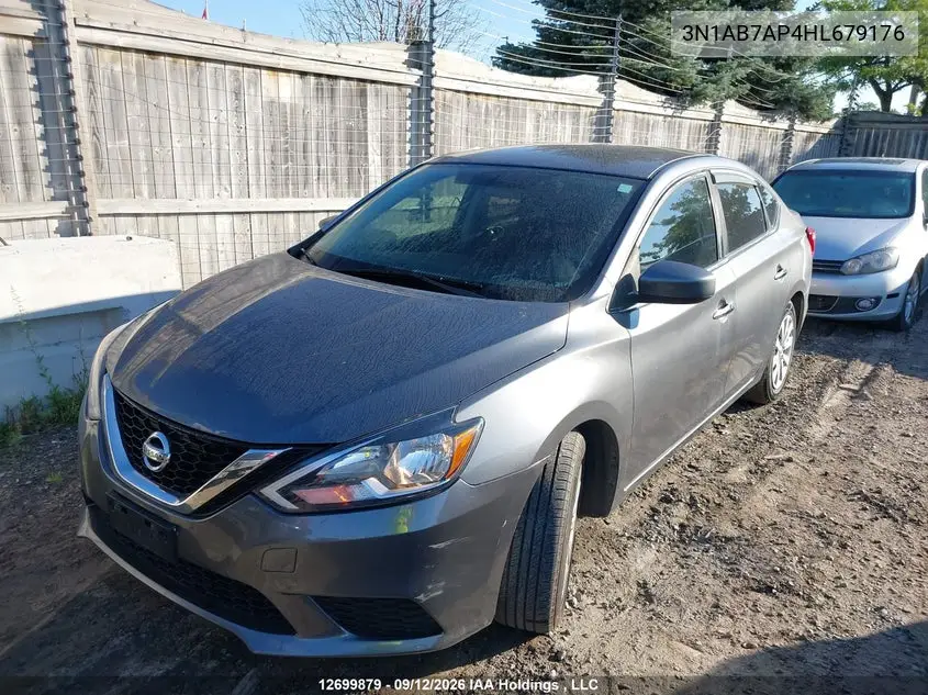 2017 NISSAN SENTRA VIN 3N1AB7AP4HL679176 — фото 2