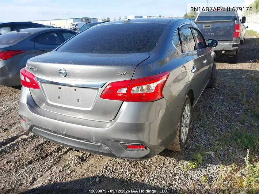 2017 NISSAN SENTRA VIN 3N1AB7AP4HL679176 — фото 4
