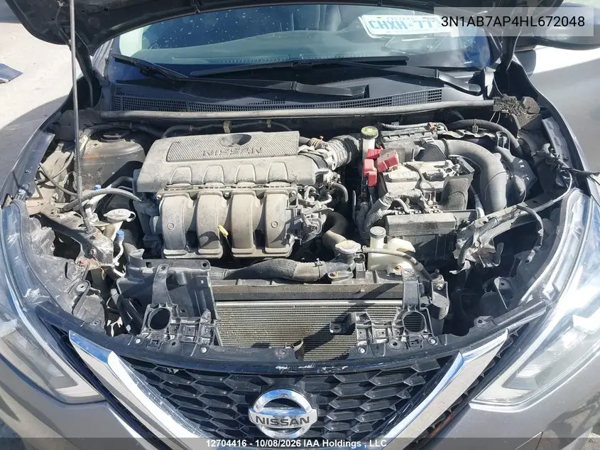 2017 NISSAN SENTRA VIN 3N1AB7AP4HL672048 — фото 10