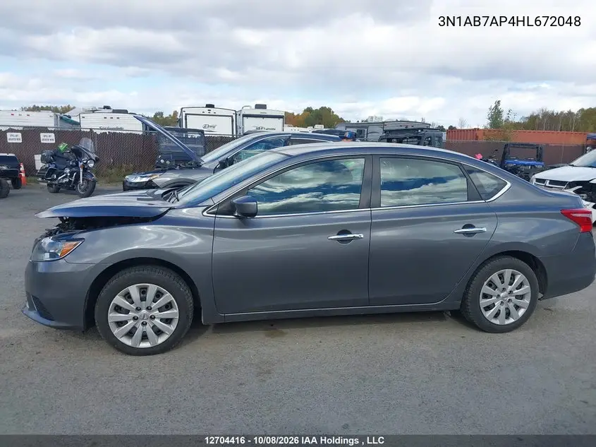 2017 NISSAN SENTRA VIN 3N1AB7AP4HL672048 — фото 14