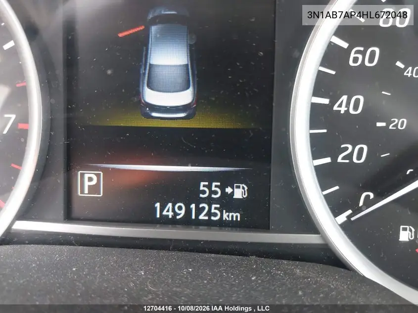 2017 NISSAN SENTRA VIN 3N1AB7AP4HL672048 — фото 15