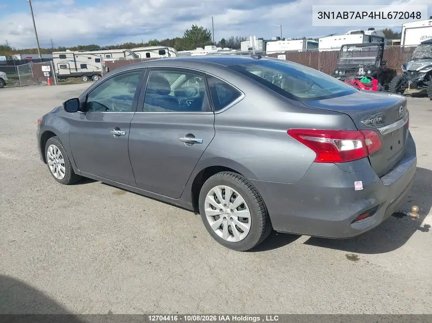 2017 NISSAN SENTRA VIN 3N1AB7AP4HL672048 — фото 3
