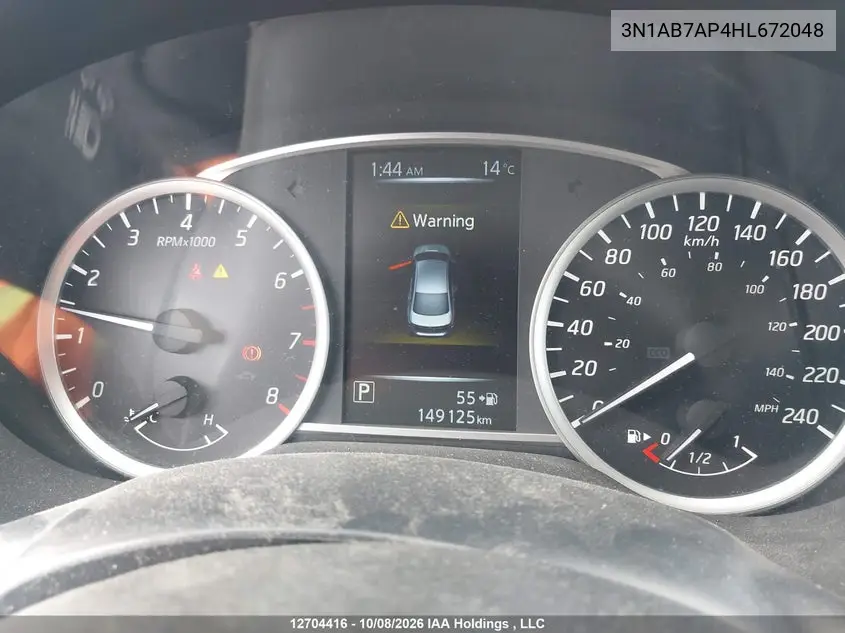 2017 NISSAN SENTRA VIN 3N1AB7AP4HL672048 — фото 7