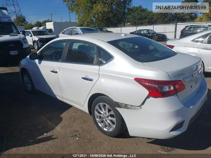 2017 NISSAN SENTRA VIN 3N1AB7AP0HY408599 — фото 14