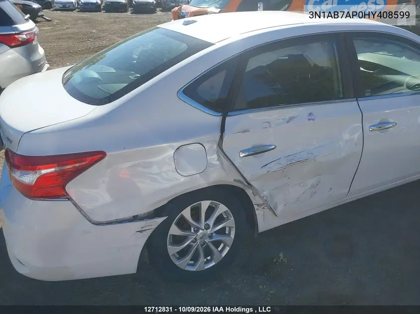 2017 NISSAN SENTRA VIN 3N1AB7AP0HY408599 — фото 6