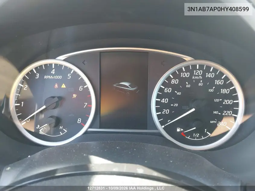 2017 NISSAN SENTRA VIN 3N1AB7AP0HY408599 — фото 7