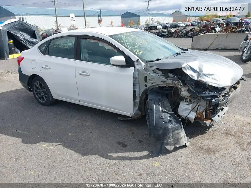 NISSAN SENTRA 2017, VIN 3N1AB7AP0HL682477