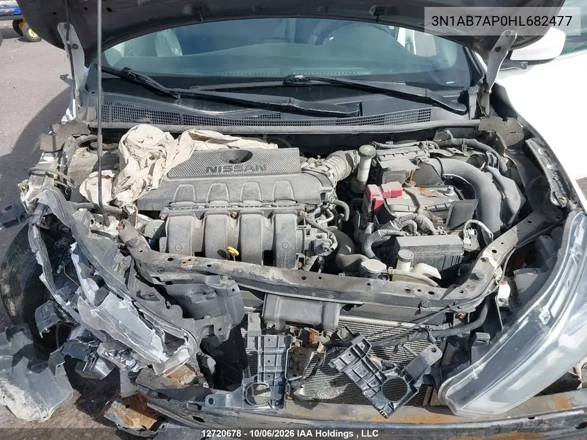 2017 NISSAN SENTRA VIN 3N1AB7AP0HL682477 — фото 10