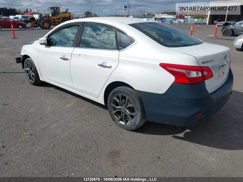 2017 NISSAN SENTRA VIN 3N1AB7AP0HL682477 — фото 3
