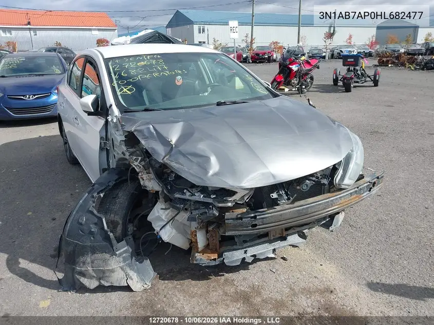 2017 NISSAN SENTRA VIN 3N1AB7AP0HL682477 — фото 6