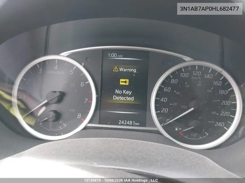 2017 NISSAN SENTRA VIN 3N1AB7AP0HL682477 — фото 7