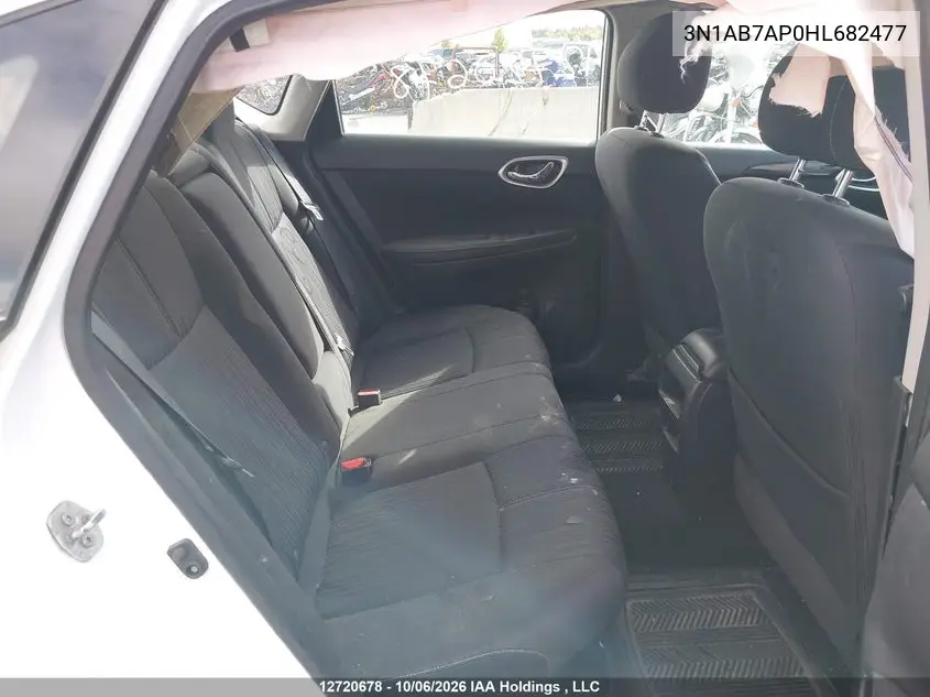 2017 NISSAN SENTRA VIN 3N1AB7AP0HL682477 — фото 8