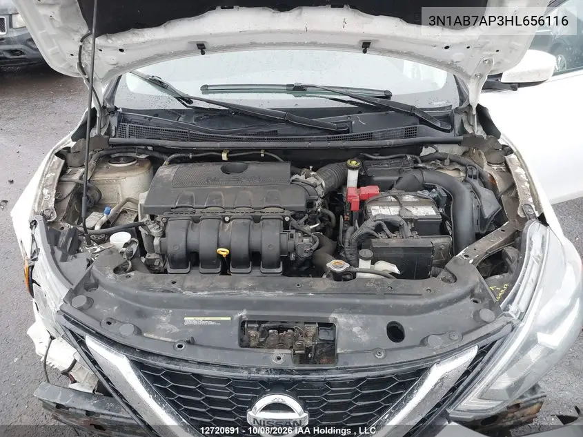 2017 NISSAN SENTRA VIN 3N1AB7AP3HL656116 — фото 10