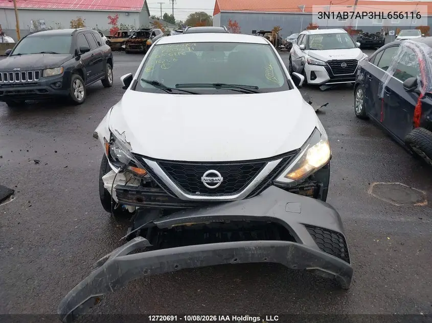2017 NISSAN SENTRA VIN 3N1AB7AP3HL656116 — фото 12