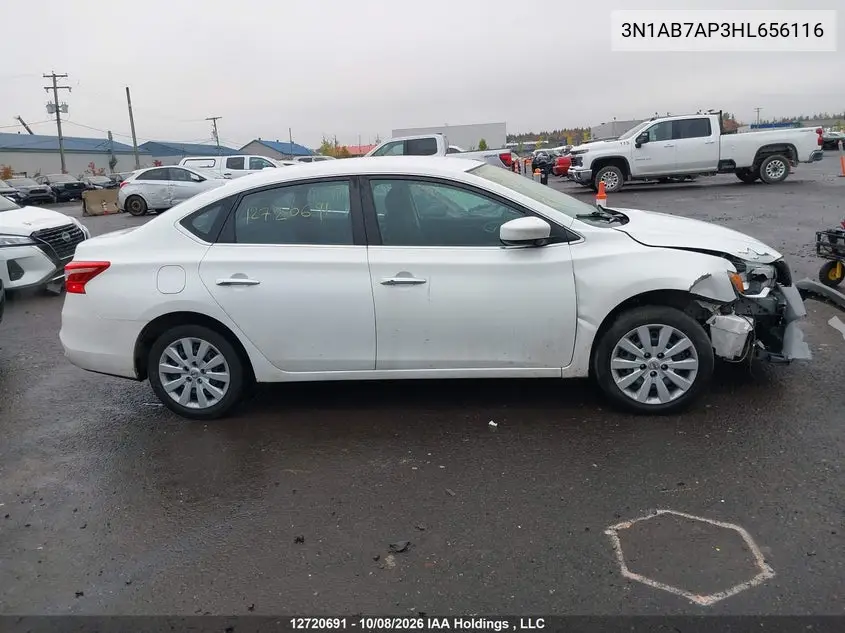 2017 NISSAN SENTRA VIN 3N1AB7AP3HL656116 — фото 13