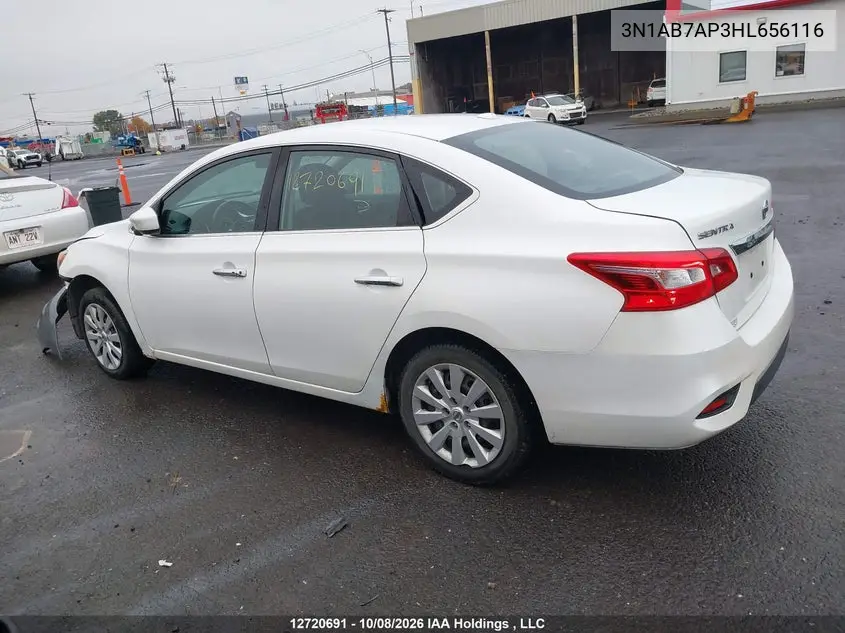 2017 NISSAN SENTRA VIN 3N1AB7AP3HL656116 — фото 14