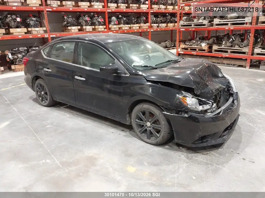 NISSAN SENTRA 2017, VIN 3N1AB7AP1HL687218