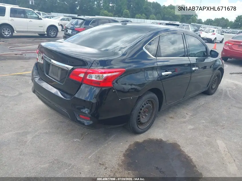 2017 NISSAN SENTRA VIN 3N1AB7APXHL671678 — фото 4