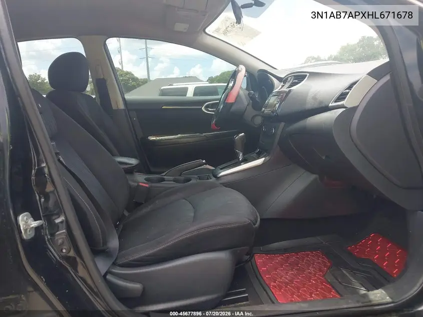 2017 NISSAN SENTRA VIN 3N1AB7APXHL671678 — фото 5