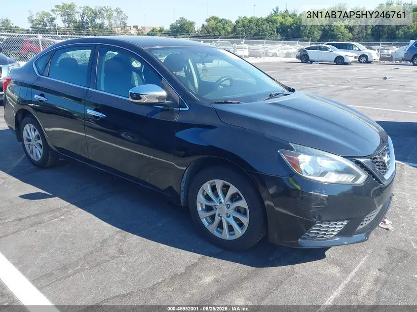 NISSAN SENTRA 2017, VIN 3N1AB7AP5HY246761