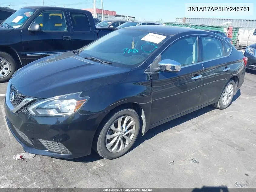 2017 NISSAN SENTRA VIN 3N1AB7AP5HY246761 — фото 2