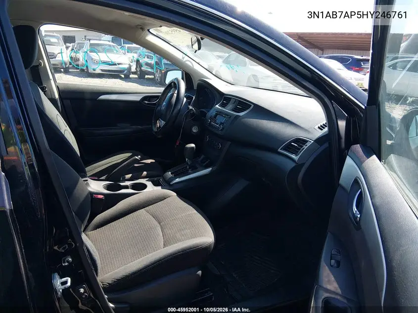 2017 NISSAN SENTRA VIN 3N1AB7AP5HY246761 — фото 5