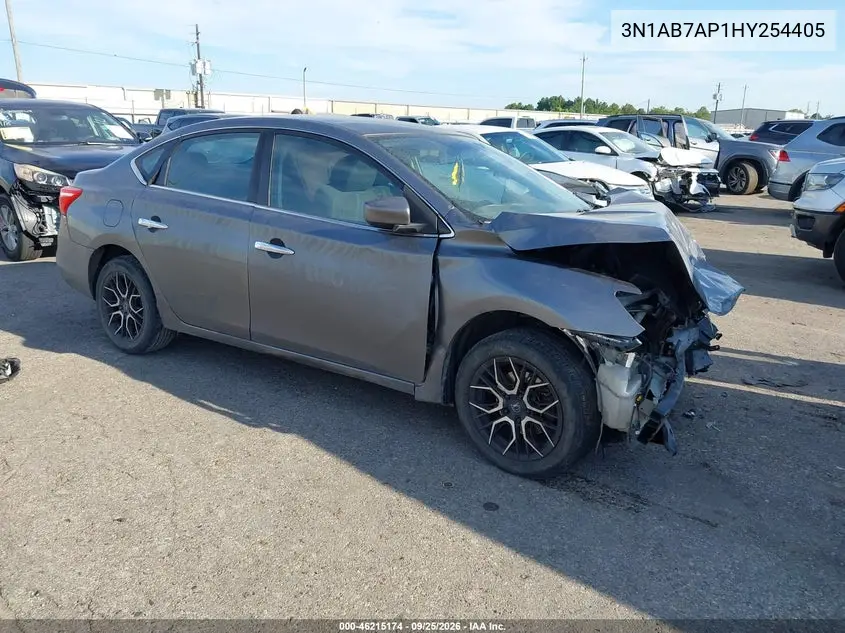 NISSAN SENTRA 2017, VIN 3N1AB7AP1HY254405
