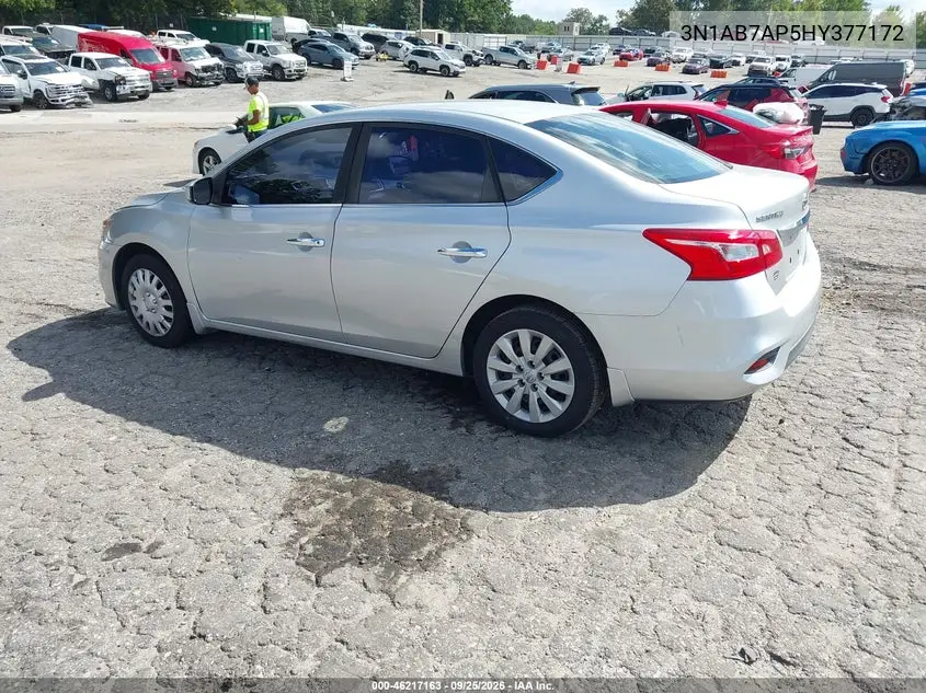 2017 NISSAN SENTRA VIN 3N1AB7AP5HY377172 — фото 3
