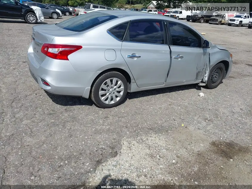 2017 NISSAN SENTRA VIN 3N1AB7AP5HY377172 — фото 4