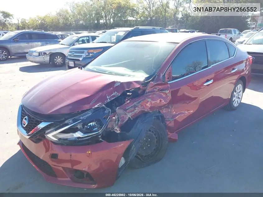 2017 NISSAN SENTRA VIN 3N1AB7AP8HY266552 — фото 2