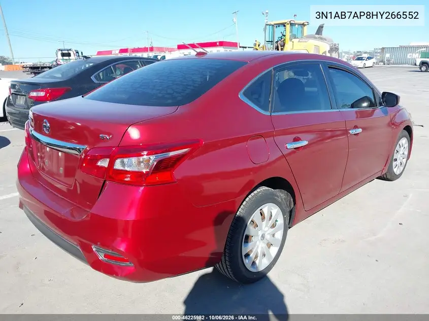 2017 NISSAN SENTRA VIN 3N1AB7AP8HY266552 — фото 4