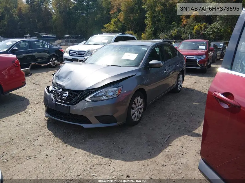 2017 NISSAN SENTRA VIN 3N1AB7AP6HY373695 — фото 2